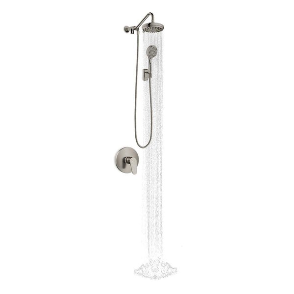 Chesterfield Leather Oasis Brushed-Nickel Shower System CH2635212